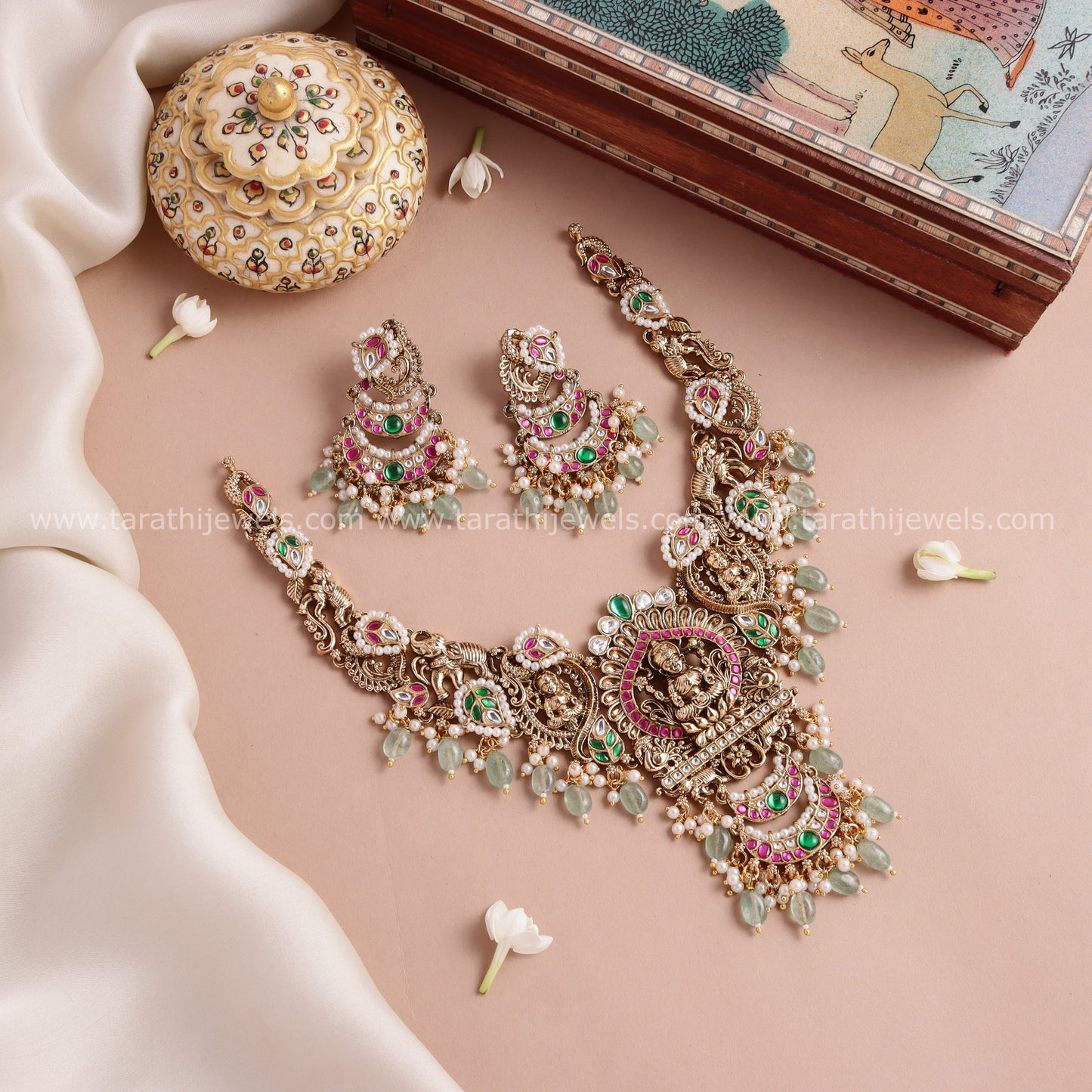 Tarathi Jadau Kundan Necklace N961