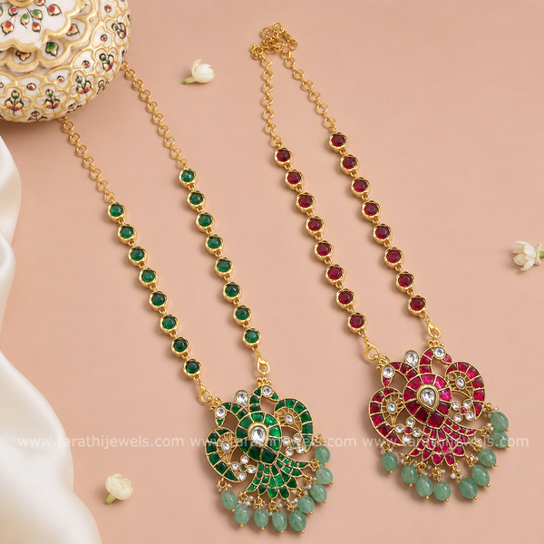 Two in one Jadau Kundan Neck Chain N966