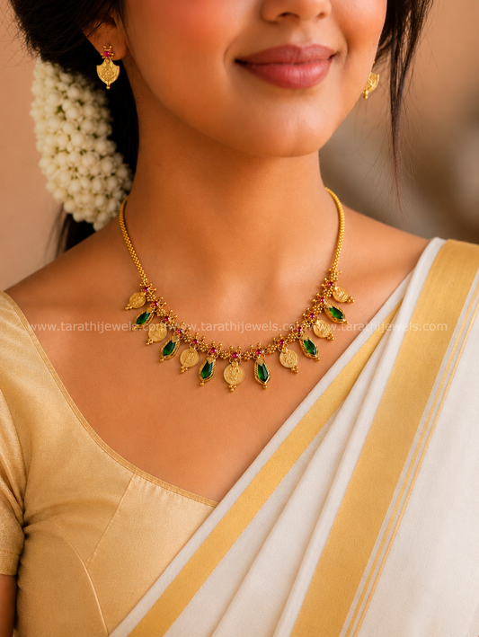 Traditional Kerala Palakka Necklace N989