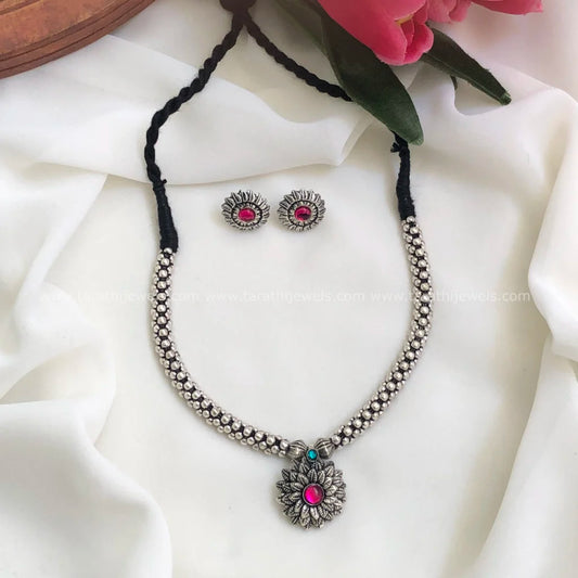 Oxidized Choker Neckpiece S06