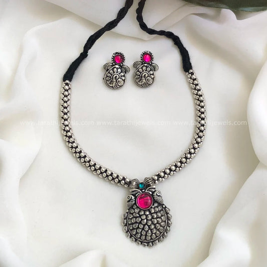 Oxidized Choker Neckpiece S08