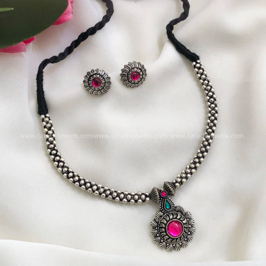 Oxidized Choker Neckpiece S11