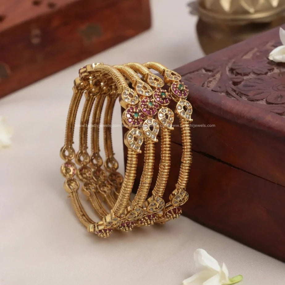 Gold Finish Ad Bangle BA160