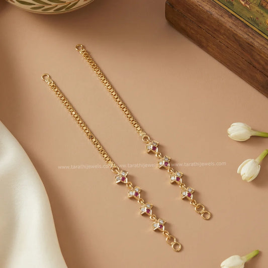 Gold Look Alike Earring Chain EC103