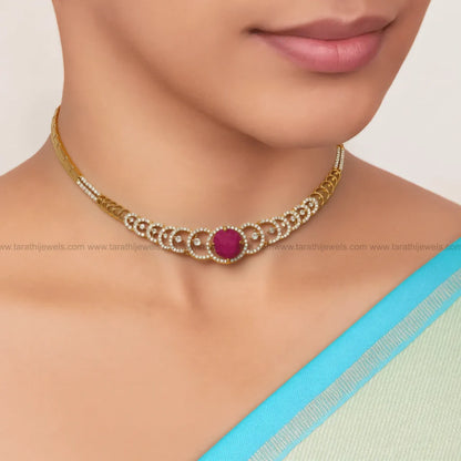 Party Wear Changeable Ad Necklace AC42