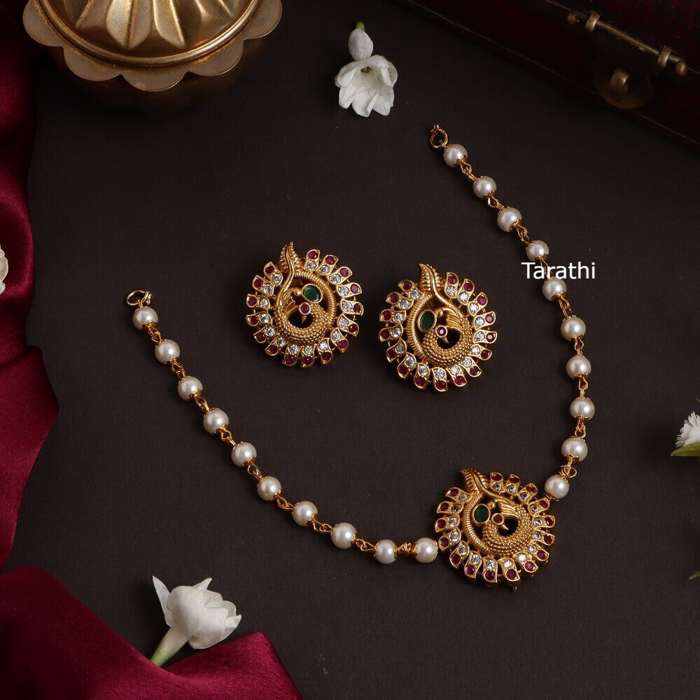 Ambika Pearl Choker CH259