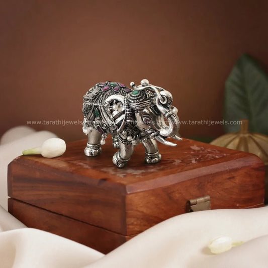 Elephant Design Kumkum Box KK38