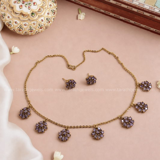 Simple Flower Necklace N498