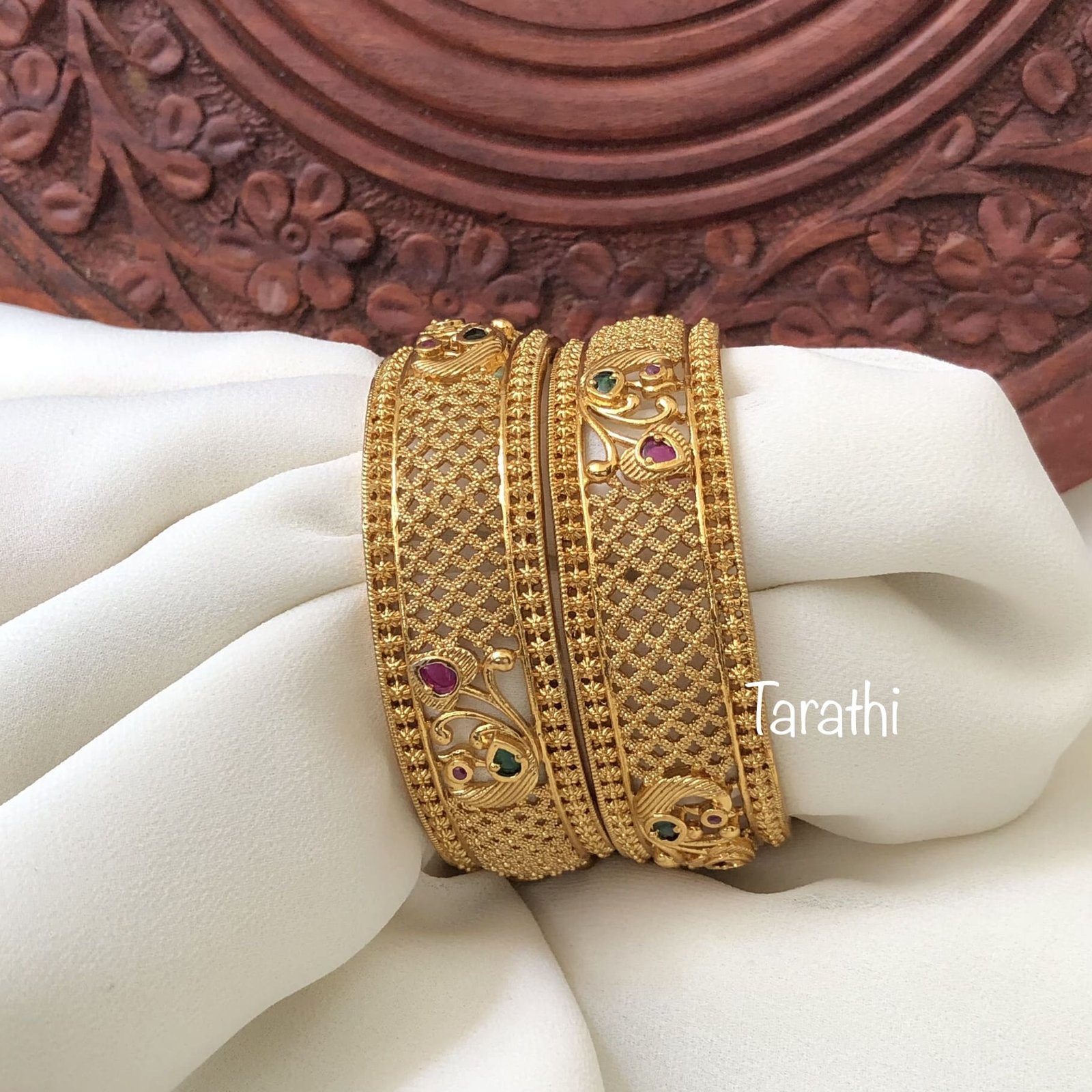 Gold Plated Kundan  Pearl Work Peacock Design Bracelet GiftSend  Jewellery Gifts Online J11046145 IGPcom