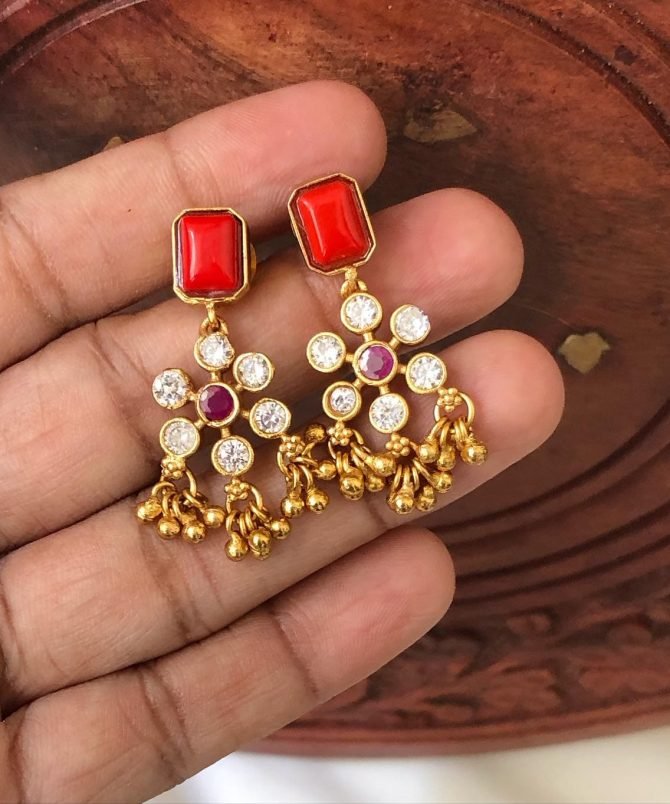 Elegant Navarathna stone Necklace