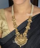 Gold Look alike Premium Quality Pearl Lakshmi Haaram