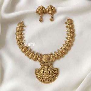 Golden Lakshmi Pendant Necklace