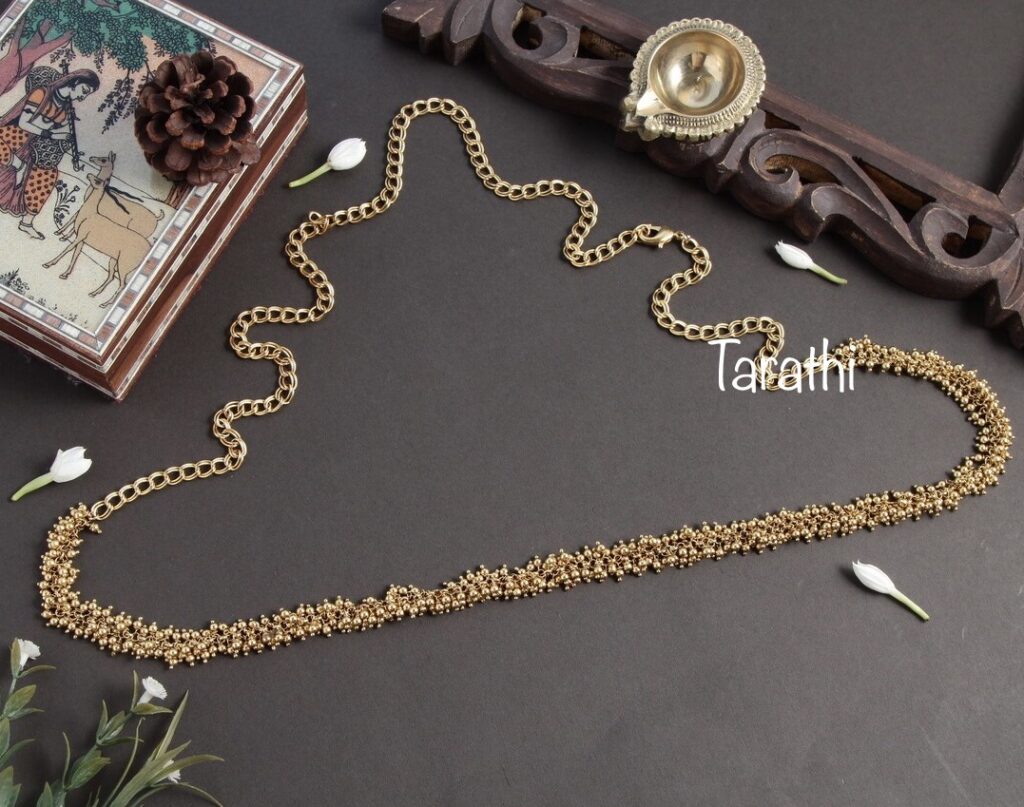 Simple Gold beads Hipbelt HB08