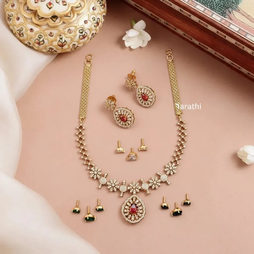 Antique Gold finish Interchangeable Neckpiece N416