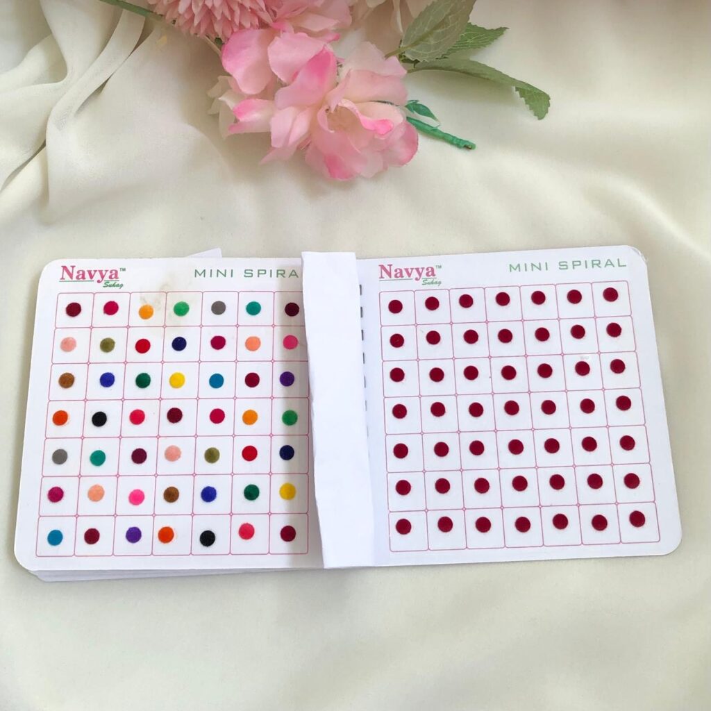 Navya Multi color Plain Bindi Book Size6 BB05 - Image 3