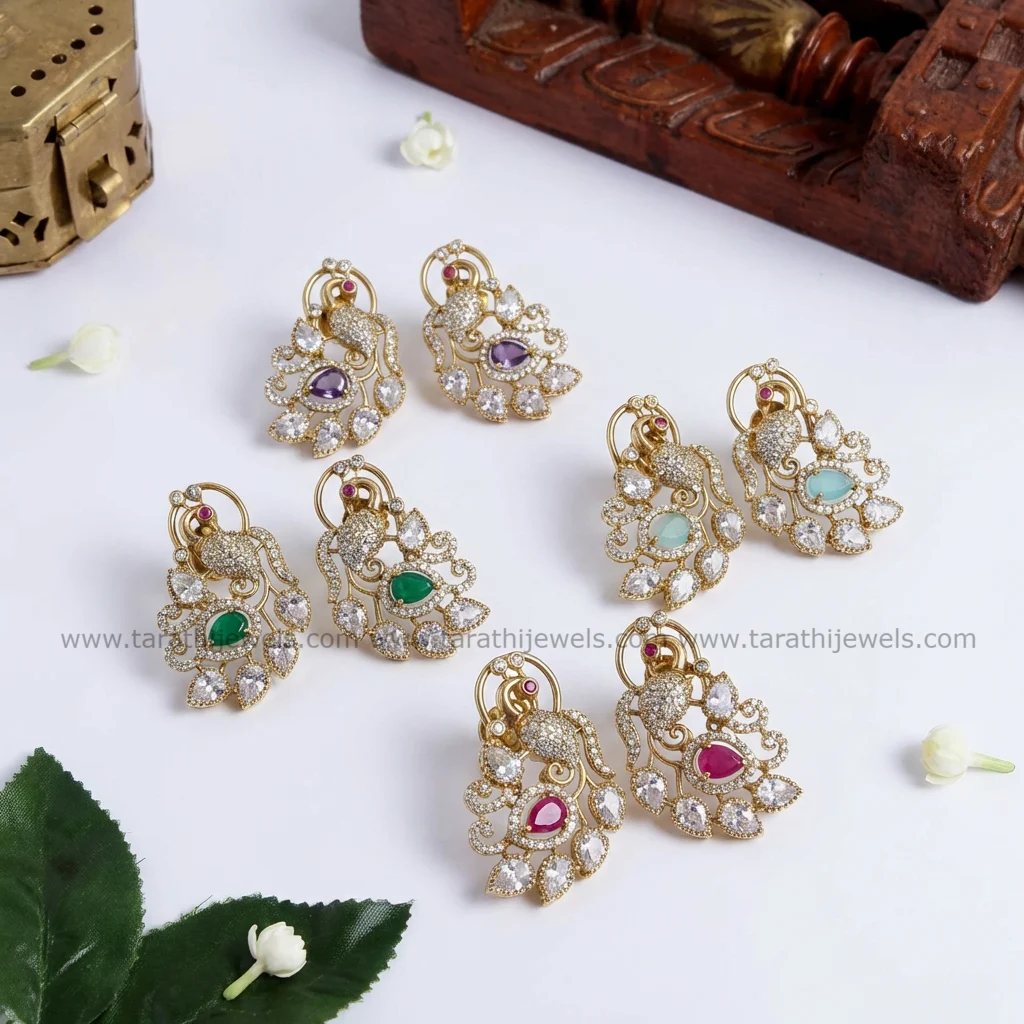 Peacock Ad Earrings EA398