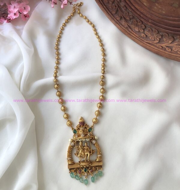 Radhai&Krishna Pendant Long Chain HA216