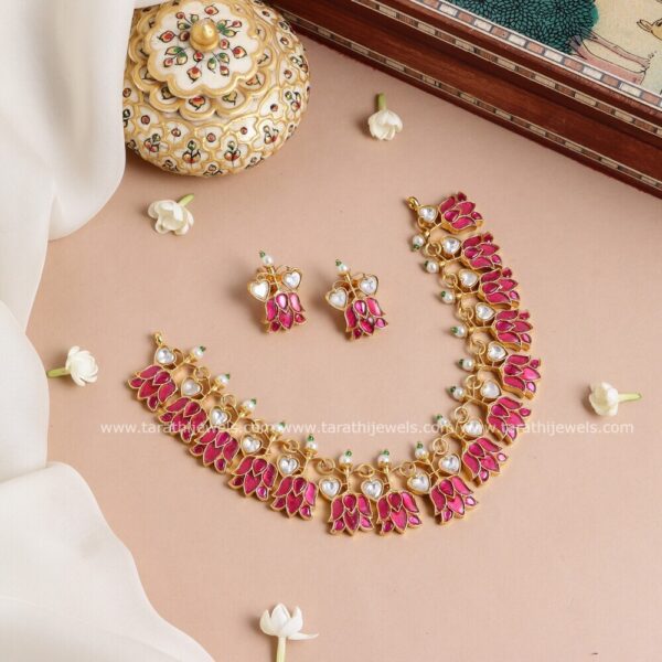 Lotus Jadau Necklace N579