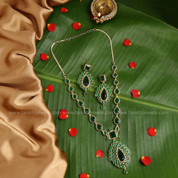 Jyothika Green stone Necklace N585