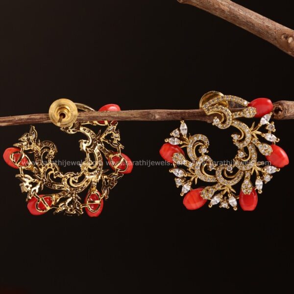 Ilakkiya Premium quality Coral Earring EA452 - Image 2