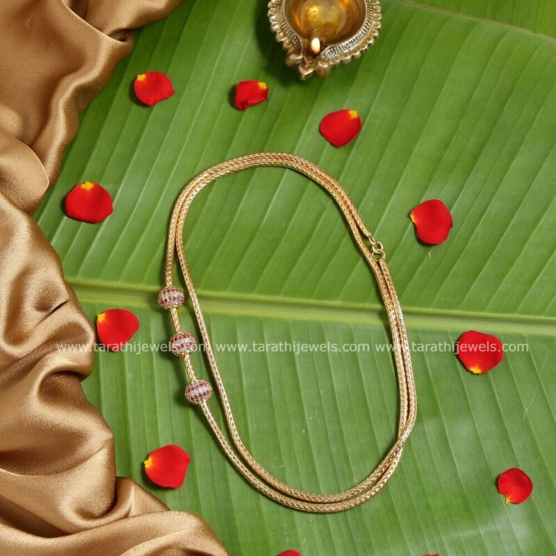 Traditional Ad stone Mogappu Chain MC16