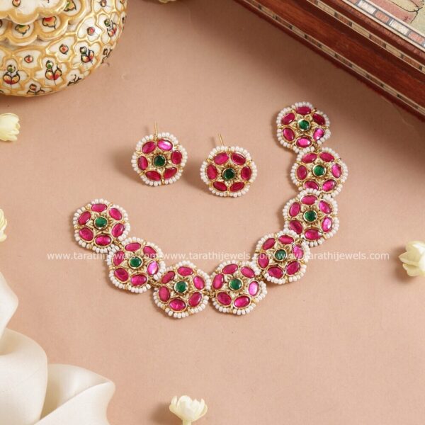 Aishi multi color jadau Choker CH306