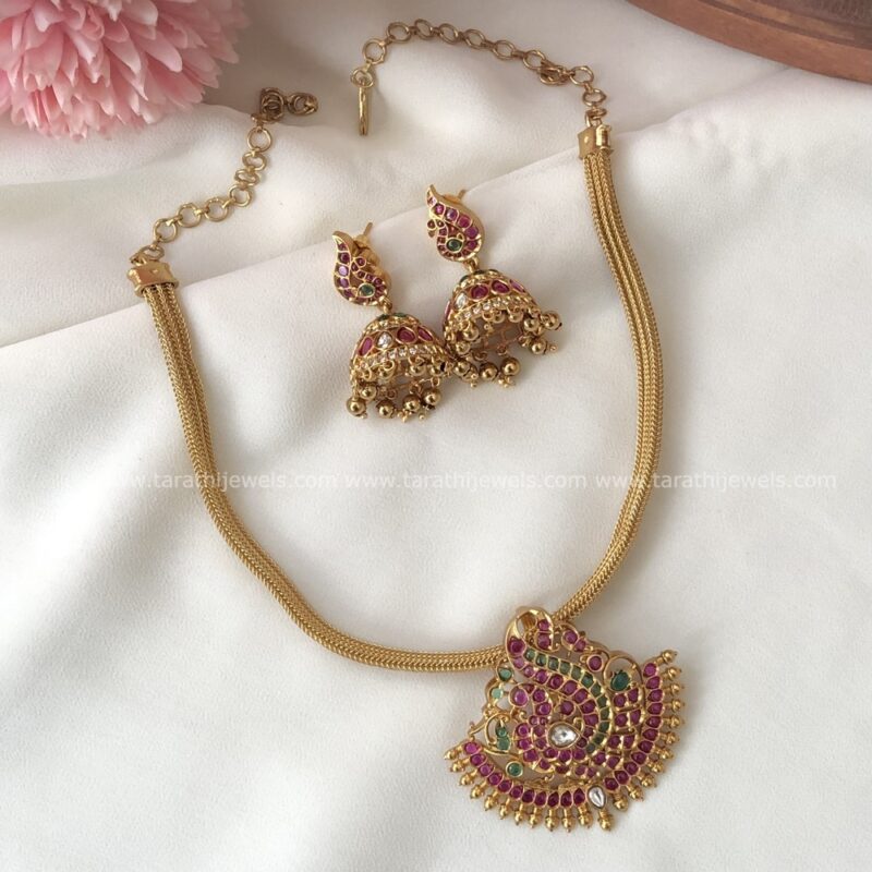 Amazing Antique Peacock Choker Neckpiece CH310
