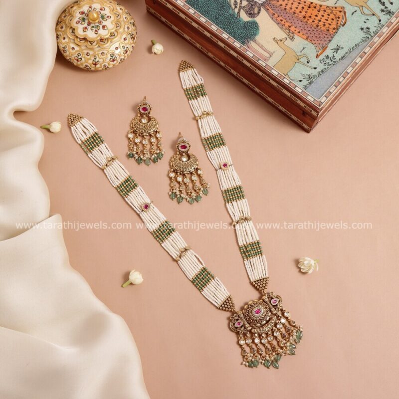 Premium Quality Pearl Layered Haaram HA253