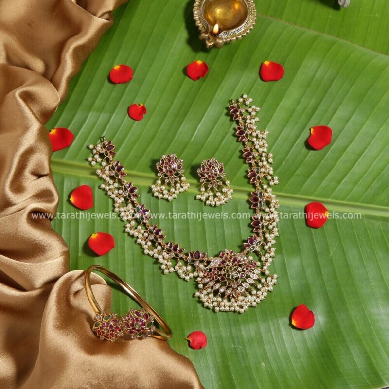 Guttapusalu Lotus Necklace Combo N602
