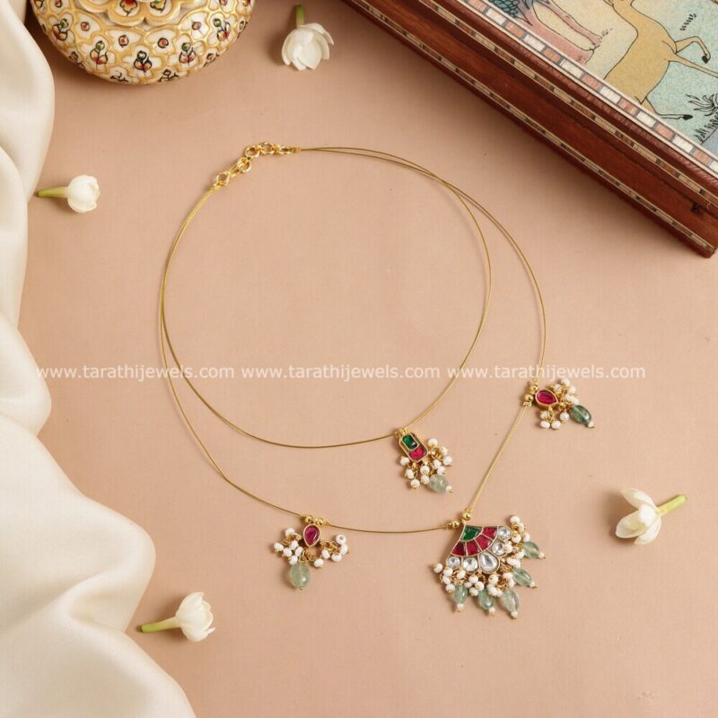 Two Layered Jadau Invisible chain N609