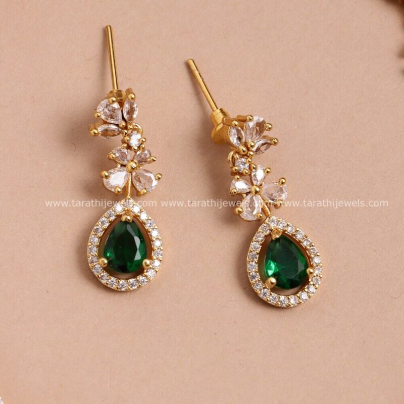 Two Layered Diamond Look alike Necklace N617 - Image 2