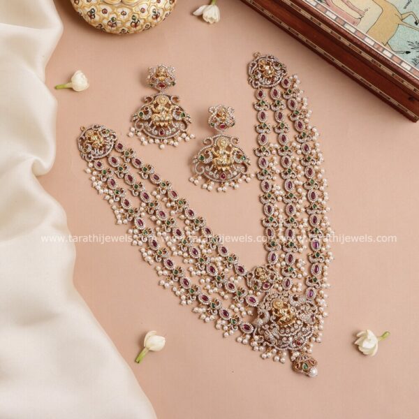 Three layered Lakshmi Guttapusalu Necklace N620