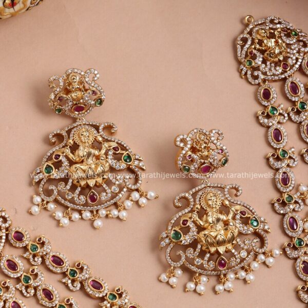 Three layered Lakshmi Guttapusalu Necklace N620 - Image 2
