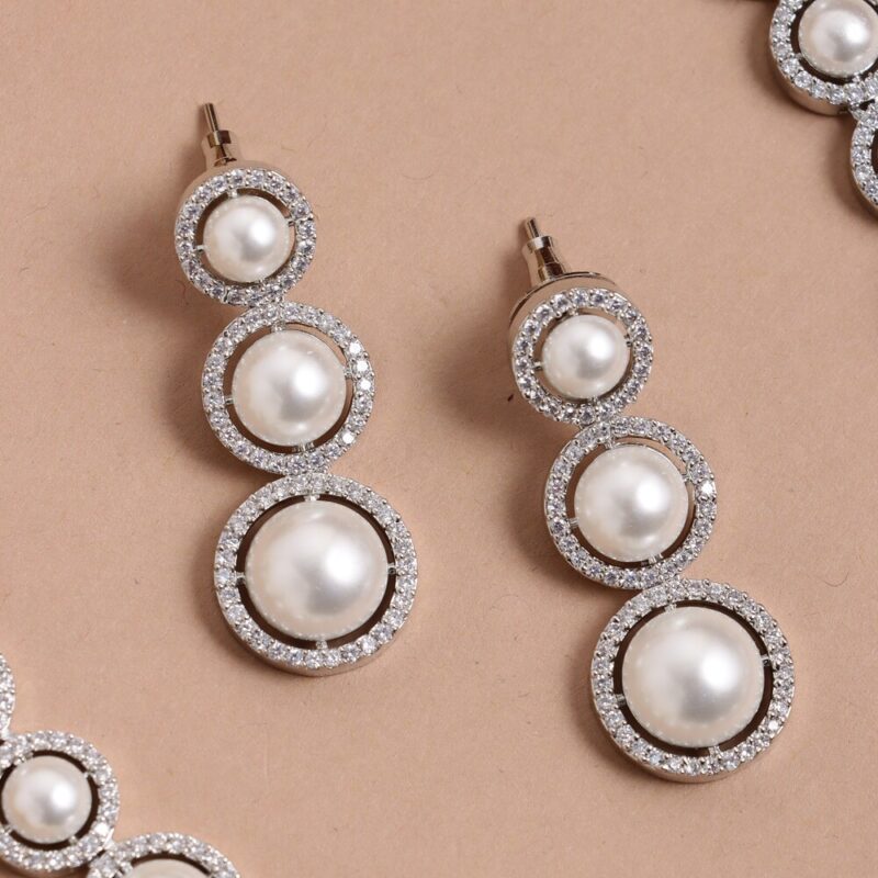 Party Wear Pear Necklace N622 - Image 2