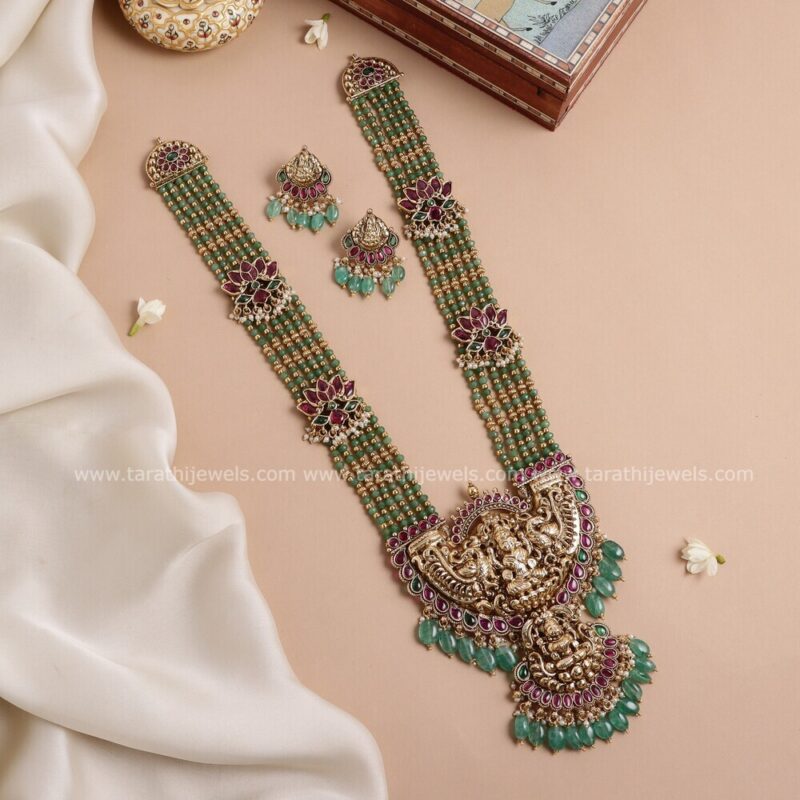 Grand Premium Green Beads Haaram HA259