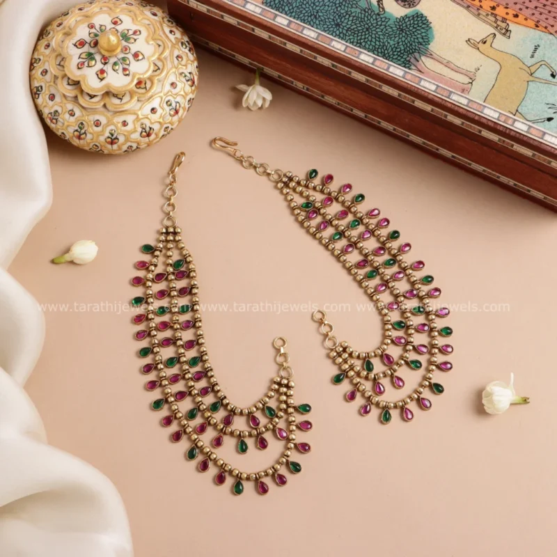 Three layered Earring chain EC71