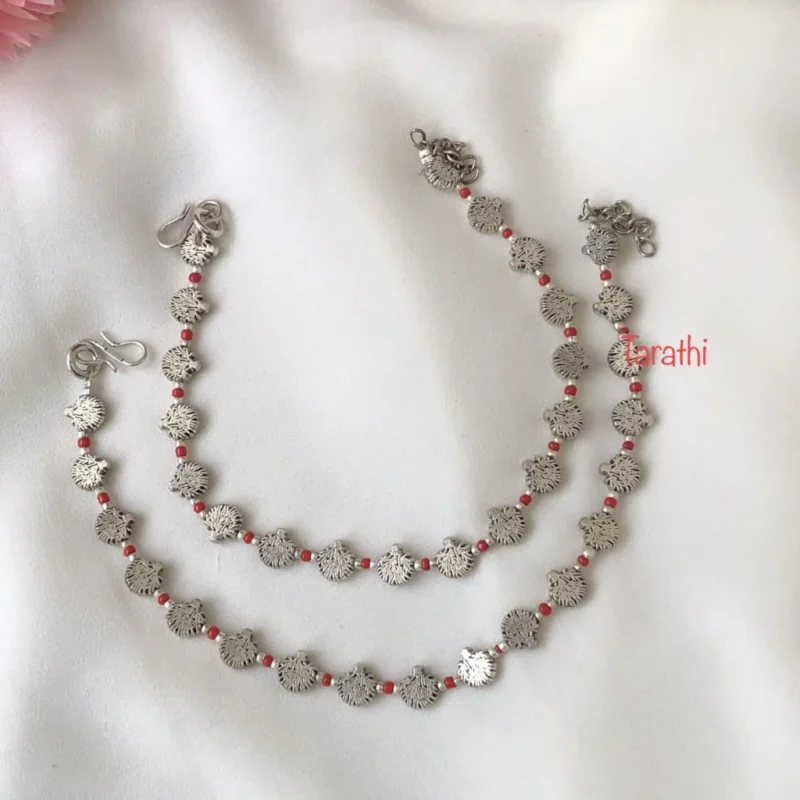 Silver Look alike Anklet AK17