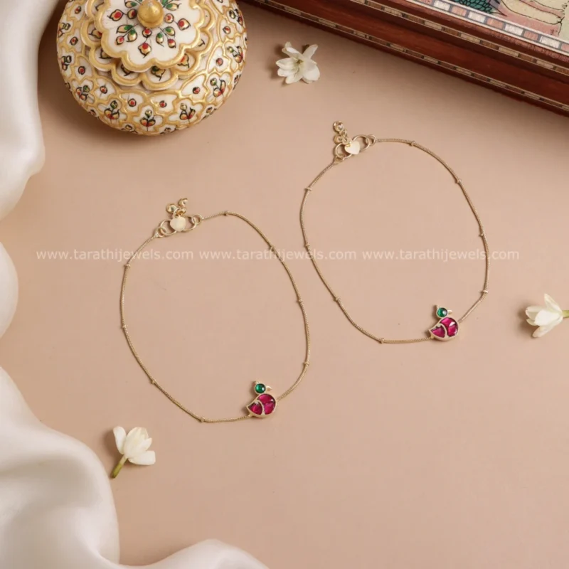 Elegant design Jadau Anklets AK30