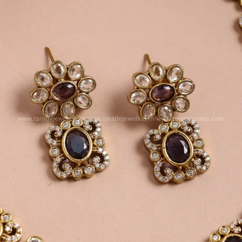 Jessy Purple Stone Choker CH326 - Image 2