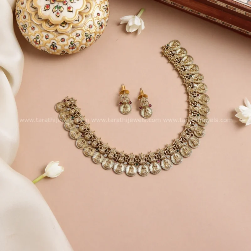 Amazing Lakshmi With Coin Necklace N668