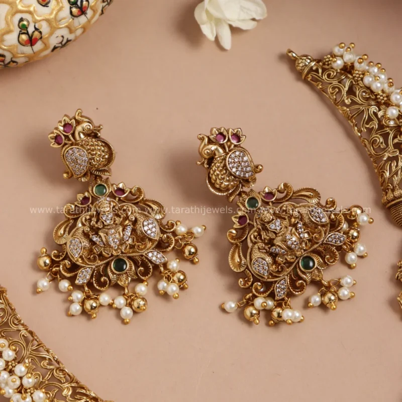 Amazing Lakshmi Necklace N659 - Image 2