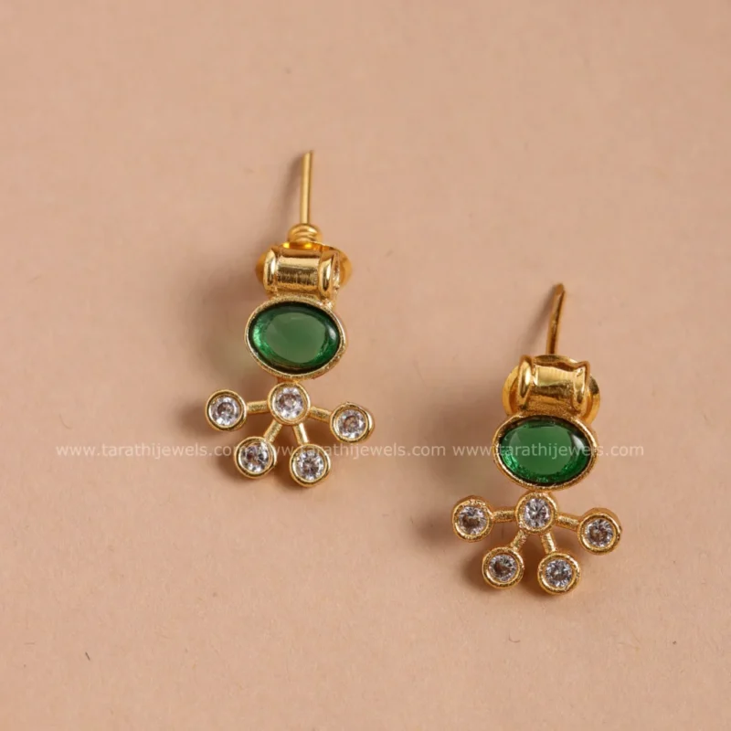 Manju Green Stone Necklace N656 - Image 2