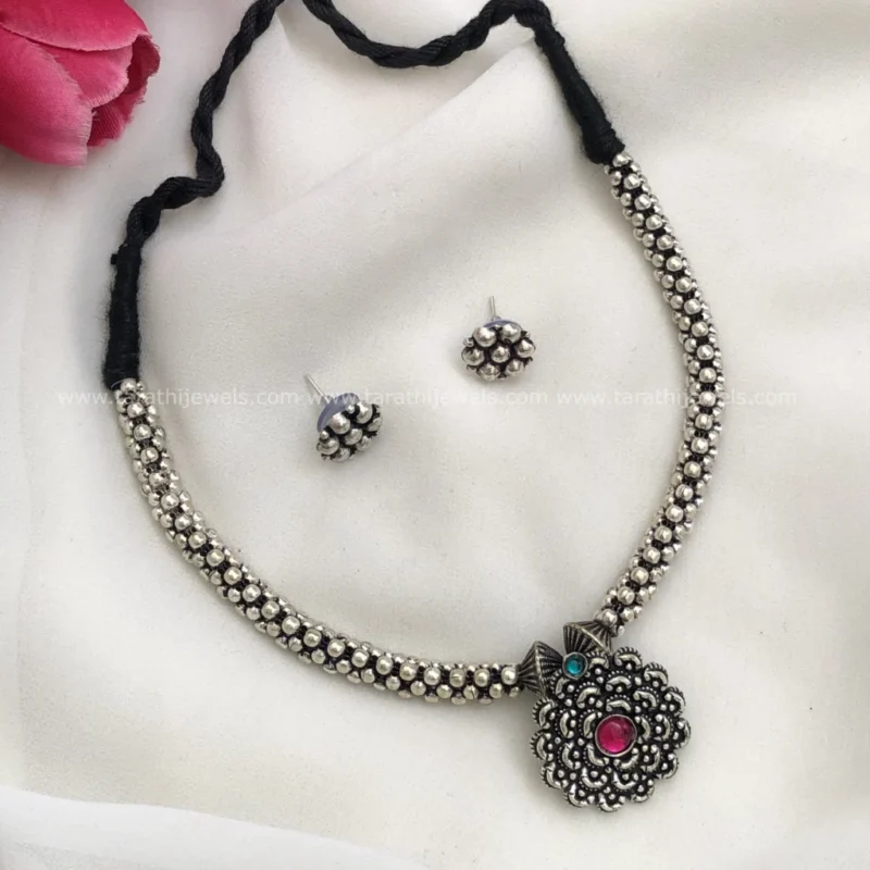 Oxidized Choker Neckpiece S13