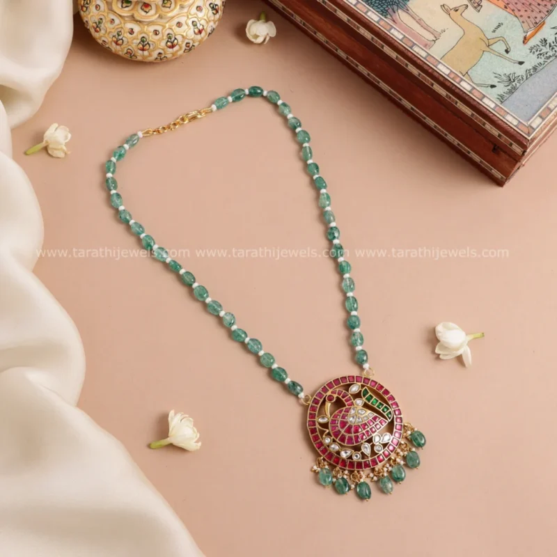 Peacock Beaded Haaram HA279