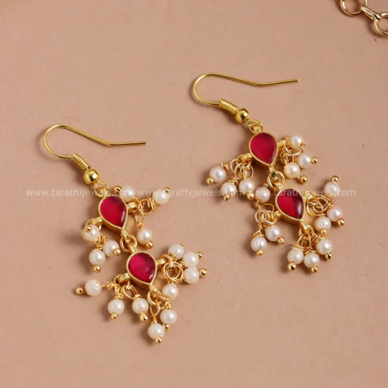 Jadau Pearl Beads choker CH330 - Image 2
