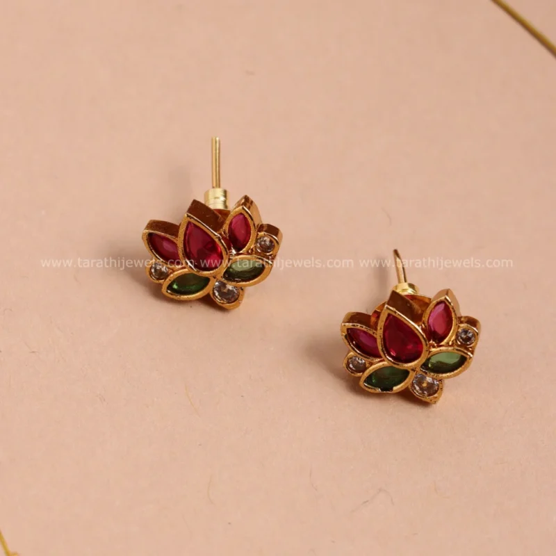 Simple Lotus Necklace N686 - Image 2