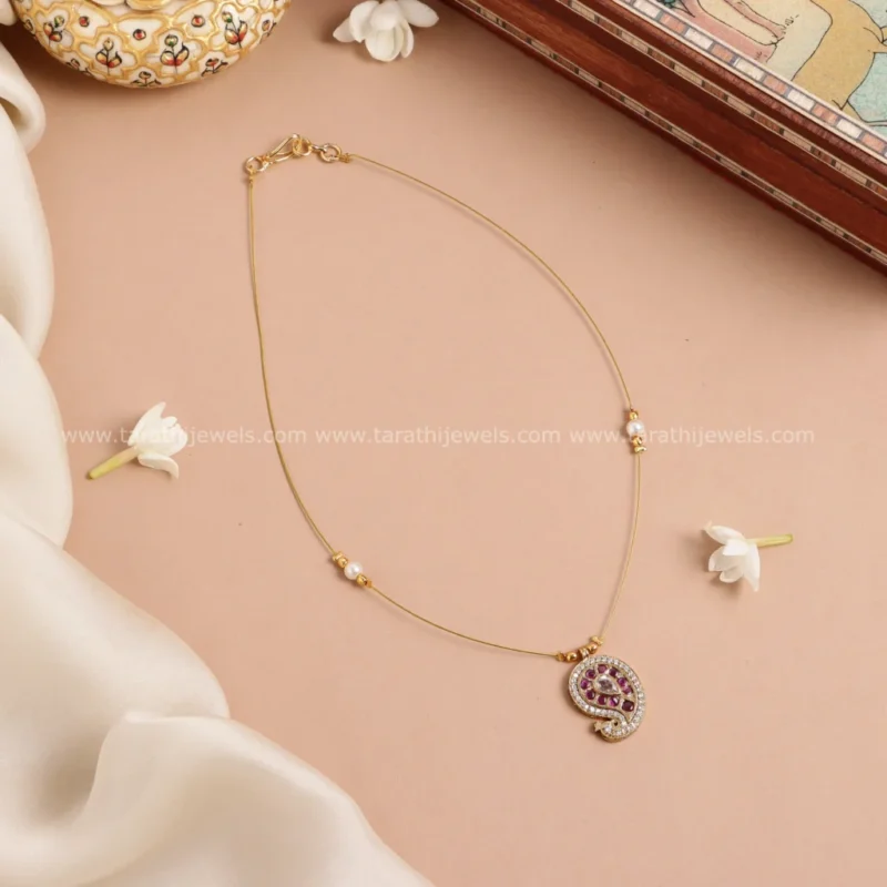 Simple Mango Invisible Necklace N685