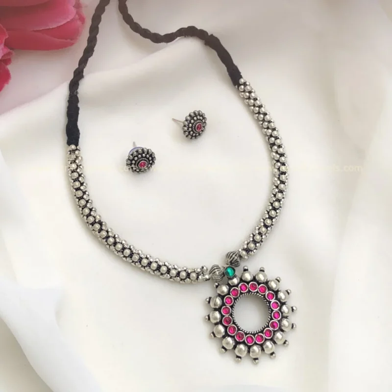 Oxidized Choker Neckpiece S19