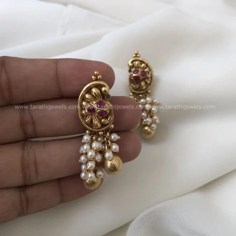 Shenba Pearl Drops Earrings EA501 - Image 2