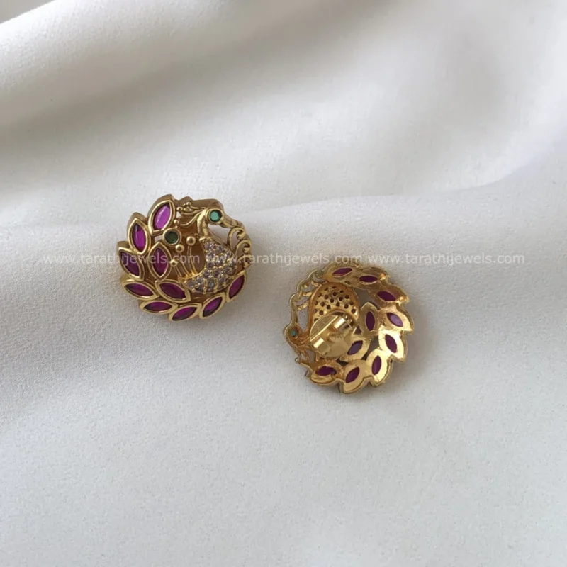 Amazing Peacock Earrings EA513 - Image 2